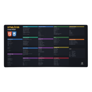 HTML and CSS cheat sheet mouse pad