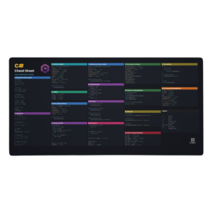 C# cheat sheet mouse pad