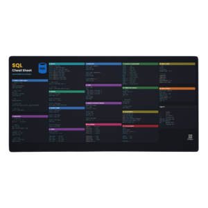 SQL cheat sheat mouse pad